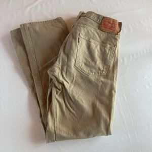Levis 501 khaki jeans